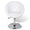  Krzesło barowe, białe, sztuczna skóra Lumarko!