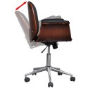  Fotel biurowy, gięte drewno i sztuczna skóra Lumarko!