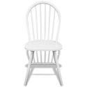  Krzesła stołowe, 4 szt., białe, lite drewno Lumarko!