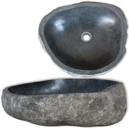  Owalna umywalka z kamienia rzecznego, 30-37 cm Lumarko!