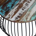  Stolik kawowy z drewna odzyskanego, okrągły, 68 x 45 cm Lumarko!