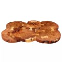  Stolik barowy plastry drewna akacjowego 90x60x110 cm Lumarko!