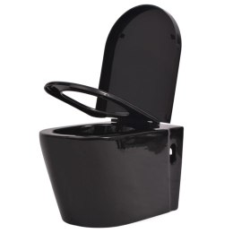 Lumarko Podwieszana toaleta ceramiczna, czarna