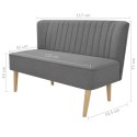  Sofa 117x55,5x77 cm, jasnozielony materiał Lumarko!