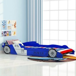 Lumarko Łóżko dziecięce w kształcie samochodu, 90x200 cm, niebieski