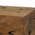  Stolik kawowy z drewna tekowego, 50 x 50 x 35 cm, brązowy Lumarko!