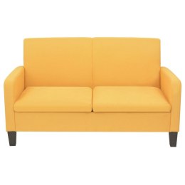  Sofa 2-osobowa, żółta, 135 x 65 x 76 cm Lumarko!