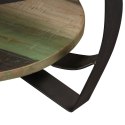  Stolik kawowy z drewna odzyskanego, 65x32 cm Lumarko!