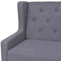  3-osobowa sofa tapicerowana tkaniną, szara Lumarko!