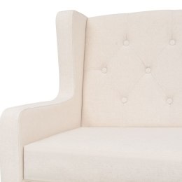  Sofa 3-osobowa, materiałowa, kremowa Lumarko!