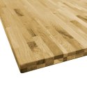  Kwadratowy blat do stolika z drewna dębowego, 44 mm, 80 x 80 cm Lumarko!