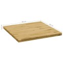  Kwadratowy blat do stolika z drewna dębowego, 44 mm, 80 x 80 cm Lumarko!