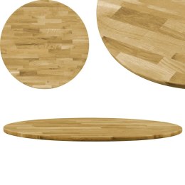  Okrągły blat do stolika z litego drewna dębowego, 23 mm, 700 mm Lumarko!