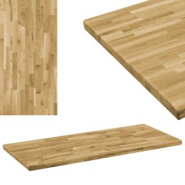  Prostokątny blat do stolika z drewna dębowego, 44 mm, 100x60 cm Lumarko!