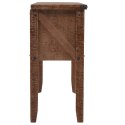  Stolik konsola, lite drewno jodłowe, 131x35,5x75 cm, brązowy Lumarko!