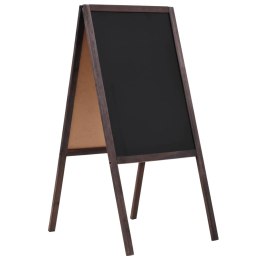 Lumarko Dwustronna tablica kredowa, stojąca, drewno cedrowe, 40 x 60 cm