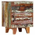  Ręcznie rzeźbiona szafka nocna, 40x30x50 cm, drewno odzyskane Lumarko!