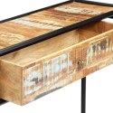  Stolik konsola, 118 x 30 x 75 cm, lite drewno z odzysku Lumarko!