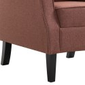  Fotel brązowy, tapicerowany tkaniną Lumarko!