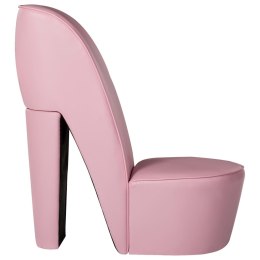  Fotel w kształcie buta na obcasie, różowy, sztuczna skóra Lumarko!