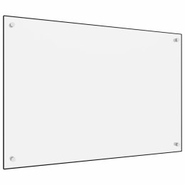 Lumarko Panel ochronny do kuchni, biały, 90x60 cm, szkło hartowane