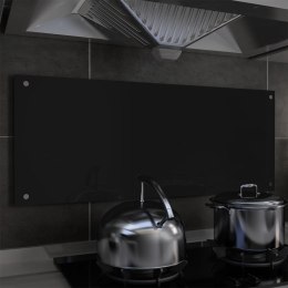  Panel ochronny do kuchni, czarny, 100x40 cm, szkło hartowane Lumarko!