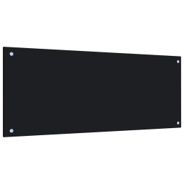 Lumarko Panel ochronny do kuchni, czarny, 100x40 cm, szkło hartowane