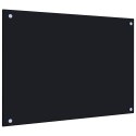  Panel ochronny do kuchni, czarny, 70x50 cm, szkło hartowane Lumarko!