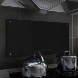  Panel ochronny do kuchni, czarny, 80x40 cm, szkło hartowane Lumarko!