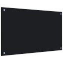  Panel ochronny do kuchni, czarny, 80x50 cm, szkło hartowane Lumarko!
