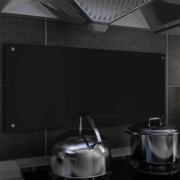  Panel ochronny do kuchni, czarny, 90x40 cm, szkło hartowane Lumarko!