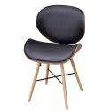  Krzesła stołowe, 6 szt., gięte drewno i sztuczna skóra Lumarko!