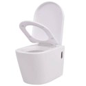  Podwieszana toaleta ceramiczna ze spłuczką, biała Lumarko!