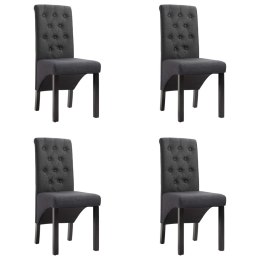  Krzesła do jadalni, 4 szt., ciemnoszare, tapicerowane tkaniną Lumarko!