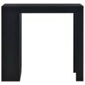  Stolik barowy z półkami, czarny, 110 x 50 x 103 cm Lumarko!