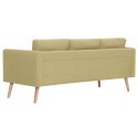  3-osobowa sofa tapicerowana tkaniną, zielona Lumarko!
