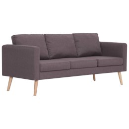  Sofa 3-osobowa, tapicerowana tkaniną, taupe Lumarko!