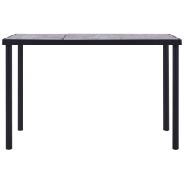  Stół jadalniany, czarny i betonowy szary, 160x80x75 cm, MDF Lumarko!