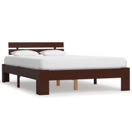  Rama łóżka, ciemnobrązowa, lite drewno sosnowe, 140 x 200 cm Lumarko!