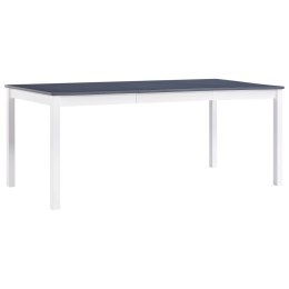  Stół do jadalni, biało-szary, 180x90x73 cm, drewno sosnowe Lumarko!
