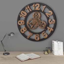 Zegar ścienny, metalowy, 58 cm, złoto-czarny Lumarko!