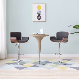  Krzesło barowe, szare, tapicerowane tkaniną Lumarko!