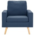  Fotel, niebieski, tapicerowany tkaniną Lumarko!