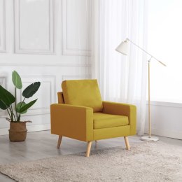  Fotel, żółty, tapicerowany tkaniną Lumarko!