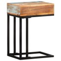  Stolik boczny w kształcie U, 45x30x61 cm, lite drewno z odzysku Lumarko!
