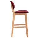  Krzesła barowe, 2 szt., winna czerwień, tapicerowane tkaniną Lumarko!
