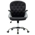  Krzesło biurowe, obrotowe, czarne, sztuczna skóra Lumarko!