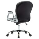  Krzesło biurowe, obrotowe, czarne, sztuczna skóra Lumarko!