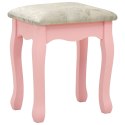  Toaletka ze stołkiem, różowa, 80x69x141 cm, drewno paulowni Lumarko!