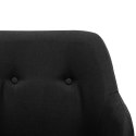  Fotel bujany, czarny, tapicerowany tkaniną Lumarko!